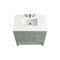 James Martin Vanities Breckenridge 36in Single Vanity, Smokey Celadon w/ 3 CM White Zeus Top 330-V36-SC-3WZ - alternate 4